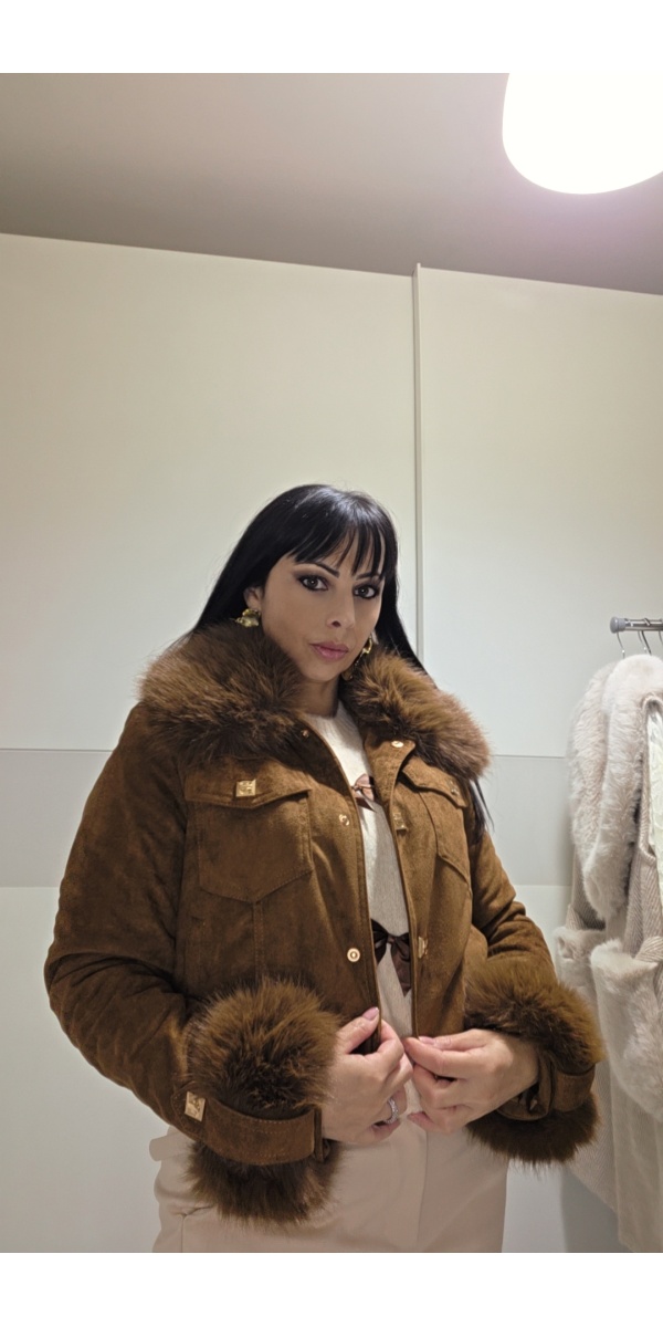 Giubbino in eco camoscio