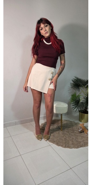 Maglia giro collo in maglina