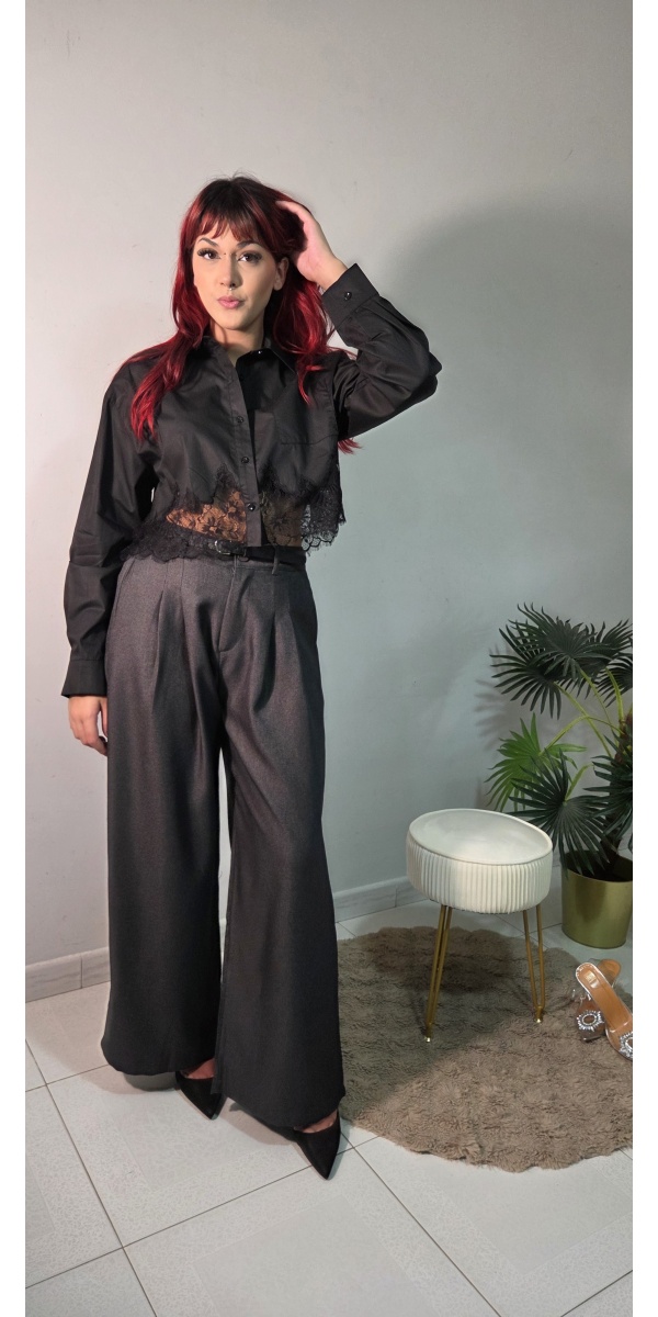 Camicia con pizzo